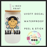 Rad like dad Uvdtf single decal (4”, 10cm)