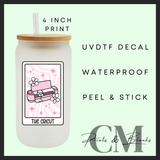 The cricut tarot style Uvdtf single decals (4”, 10cm)
