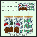 The bear collection iced coffee obsessed 16oz uvdtf wrap