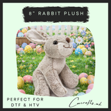 8” rabbit plush