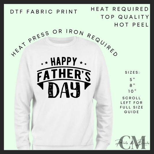 Happy Father’s Day DTF transfer