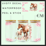 Pink horse Uvdtf 16oz wrap