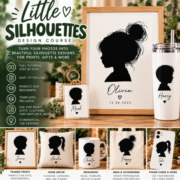 Little silhouettes - the keepsake collection PRE ORDER digital course ...