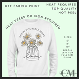 Show yourself more love DTF transfer