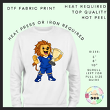 scotland lion trophy adult DTF transfer