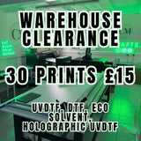 Warehouse clearance 30 prints £15 !