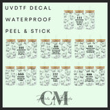 Angel numbers 16oz uvdtf wraps