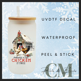 Farm style Christmas uvdtf single transfers (4” / 10cm)