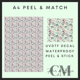 Bookish vibes A4 Peel & Match Uvdtf sheet