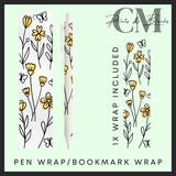 The plant collection bookmark & pen wrap Uvdtf decals