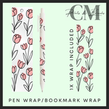 The plant collection bookmark & pen wrap Uvdtf decals