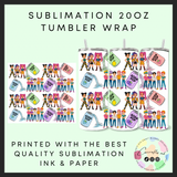 K starts boys & girls Sublimation 20oz tumbler wrap