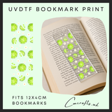 Lime bookmark uvdtf wrap