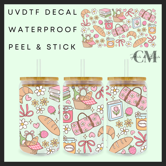 Spring picnic 16oz uvdtf wrap