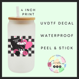 Books dark, coffee stark Uvdtf single decal (4”, 10cm)