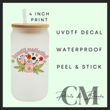 Heavily medicated Uvdtf single decal (4” / 10cm)