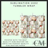 Deers Sublimation 20oz tumbler wrap