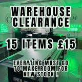 Warehouse clearance, 15 items £15 !