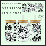 F*ck around and find out skeleton hand 16oz Uvdtf wrap