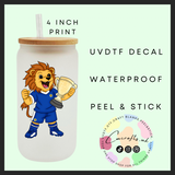 Trophy lion scotland Uvdtf single decal (4”, 10cm)