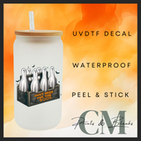 Vintage style Halloween Uvdtf single transfers (4” / 10cm)