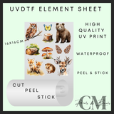 Wildlife Uvdtf element sheet