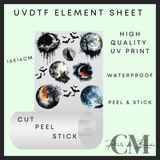 Haunted night uvdtf element sheet