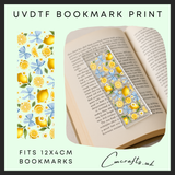 Lemon bookmark uvdtf wrap