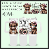 Coffee cow 40oz Uvdtf wrap