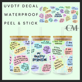 My anxiety affirmations Uvdtf 16oz wrap