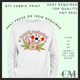 Heavily medicated DTF transfer