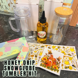 Honey drip snow globe tumbler kit