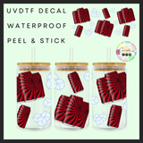 Red swirl drinks 16oz uvdtf wrap