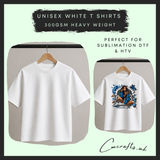 Unisex white t shirt (300gsm)
