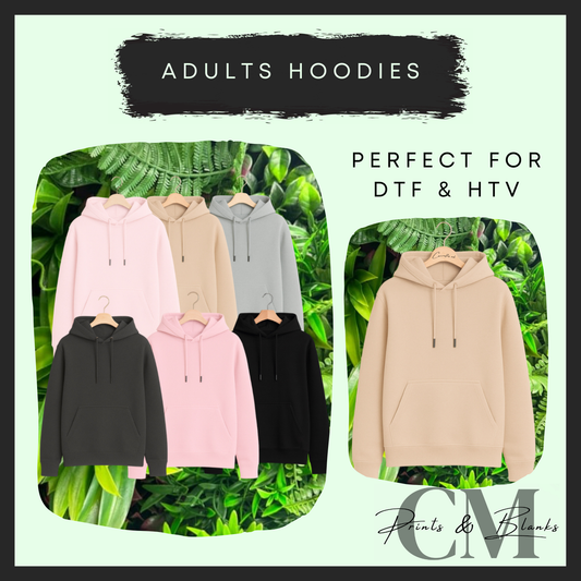 Adults hoodies (LIMITED OFFER, get 1x free dtf per hoodies purchased)