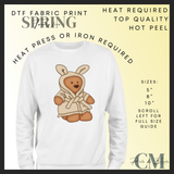 Easter jelly teddy DTF transfers