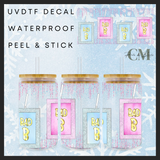 The pink collection Bad B dimante 16oz uvdtf wrap