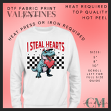 I steal hearts DTF transfer