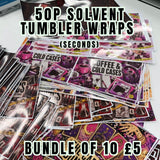 Solvent tumbler wrap bundle (seconds)