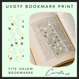 Bee bookmark uvdtf wrap