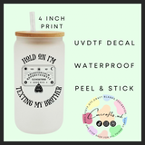 Hold on, I’m texting brother Uvdtf single decal (4”, 10cm)