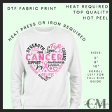 Breast cancer DTF transfer