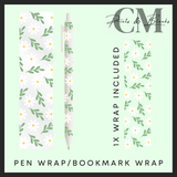 The plant collection bookmark & pen wrap Uvdtf decals