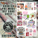Bookish pre made DTF gang sheet