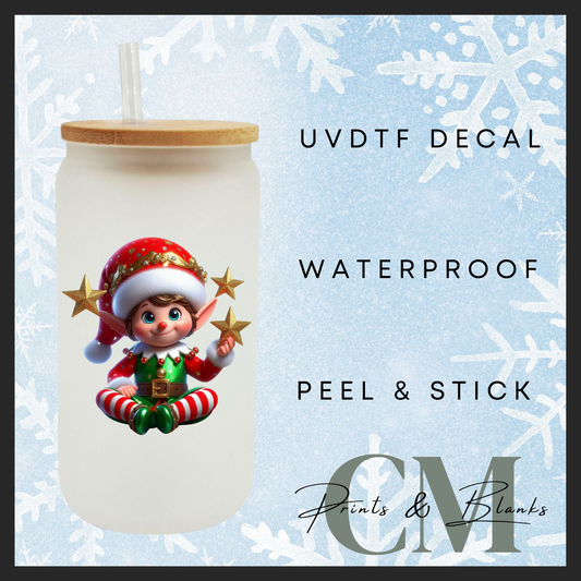 Cheeky elves Uvdtf single transfers (4” / 10cm)