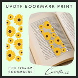 Sunflower bookmark uvdtf wrap