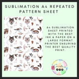 Woodland animals Sublimation A4 sheet