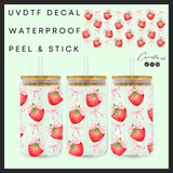 Coquette strawberries 16oz uvdtf wrap