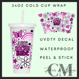 Anti social babe 24oz Uvdtf wrap