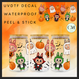 Halloween monsters classic 16oz Uvdtf wrap